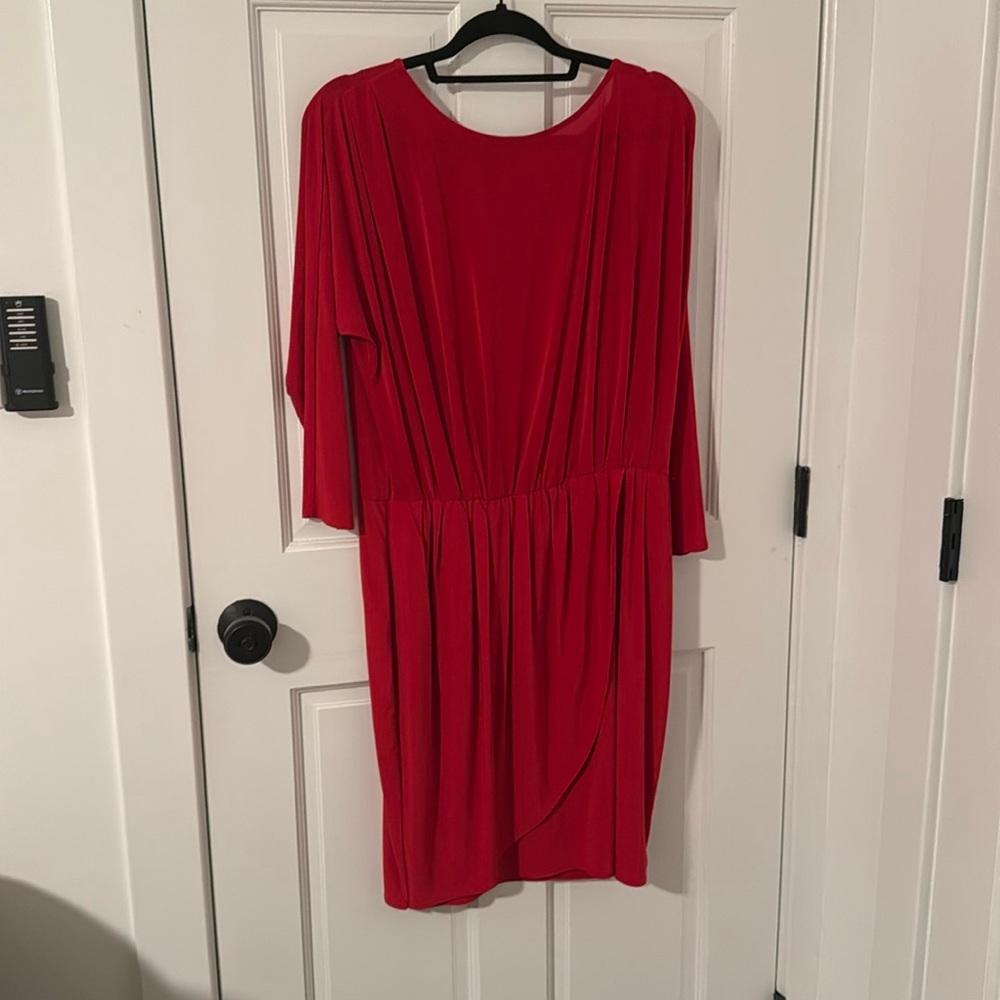 3/4 sleeve Red Dress!